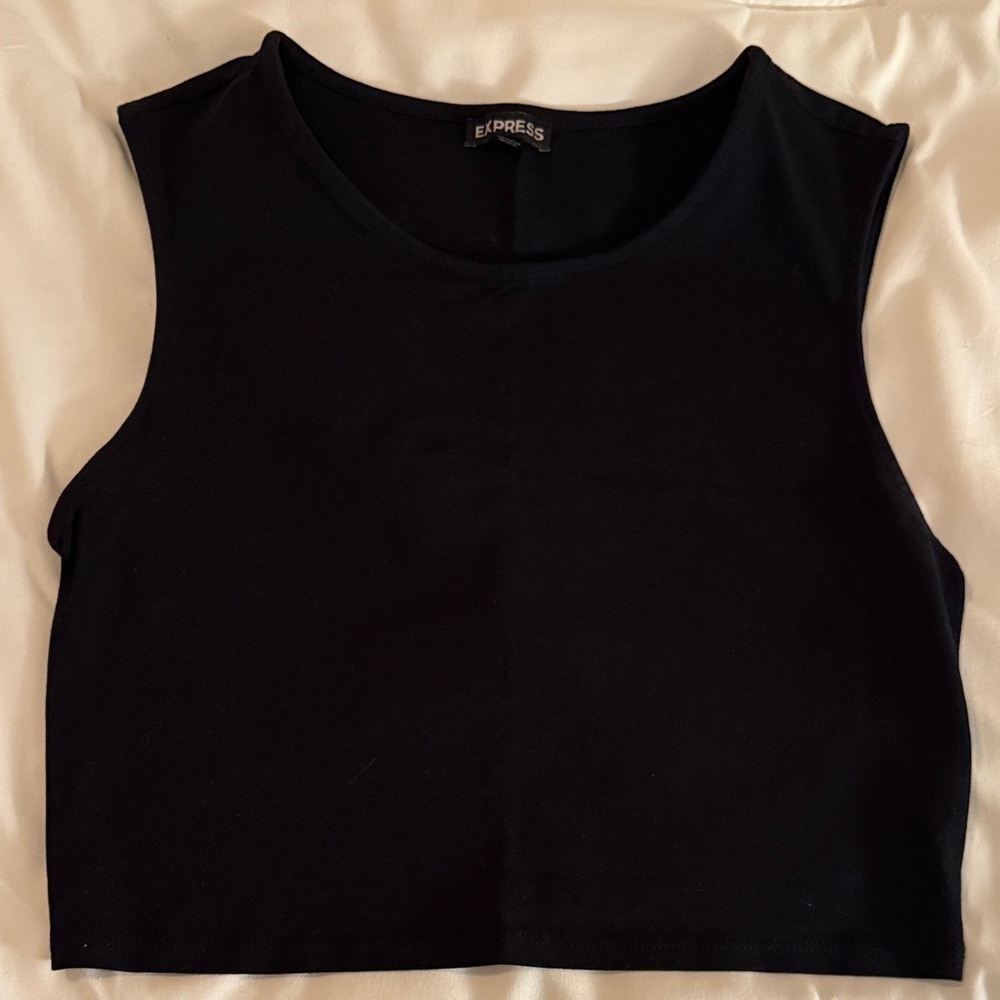 Express Classic Black Crop Top